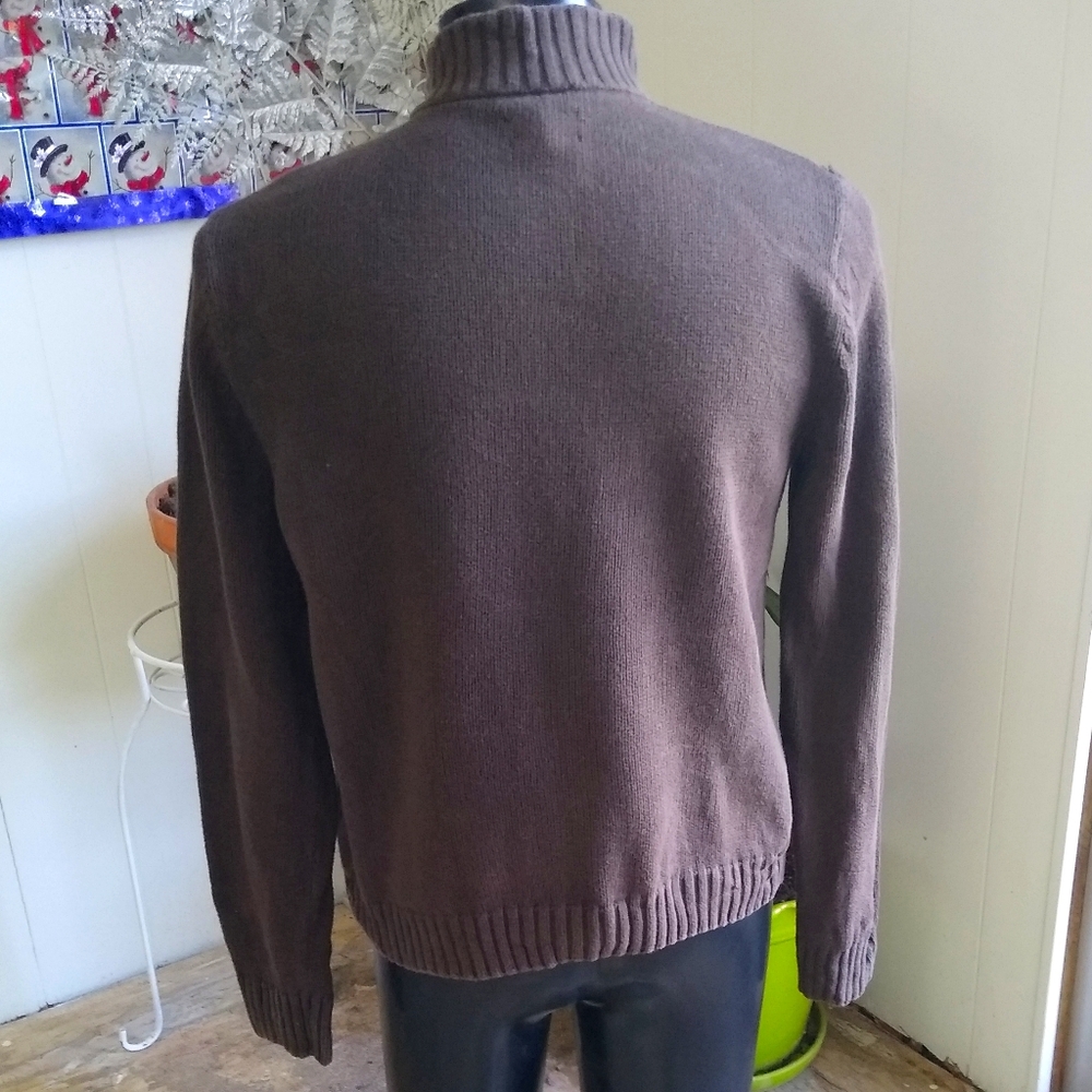 Chaps Pullover Zip Up Sweater - image 4